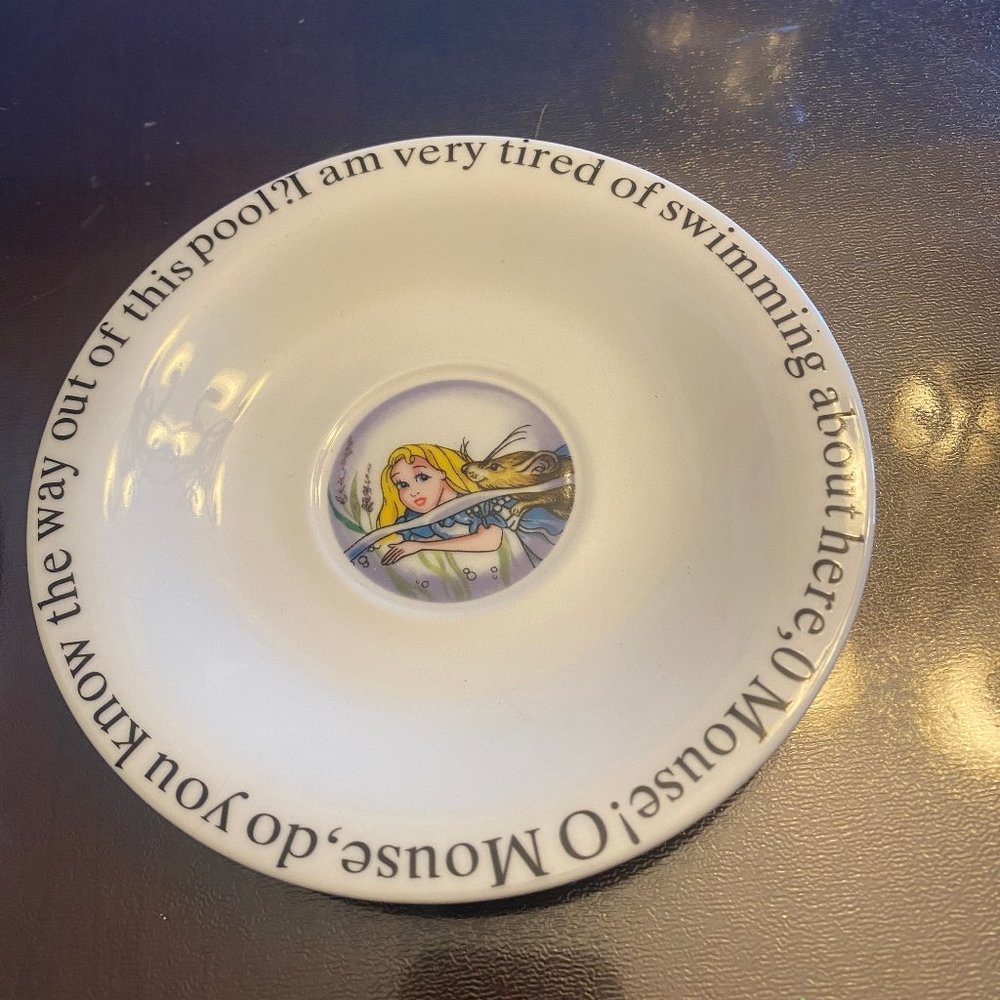 Paul Cardew "Alice in Wonderland" Coffee cup and saucer- set of four - Picture 14 of 14